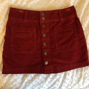 Free People corduroy skirt